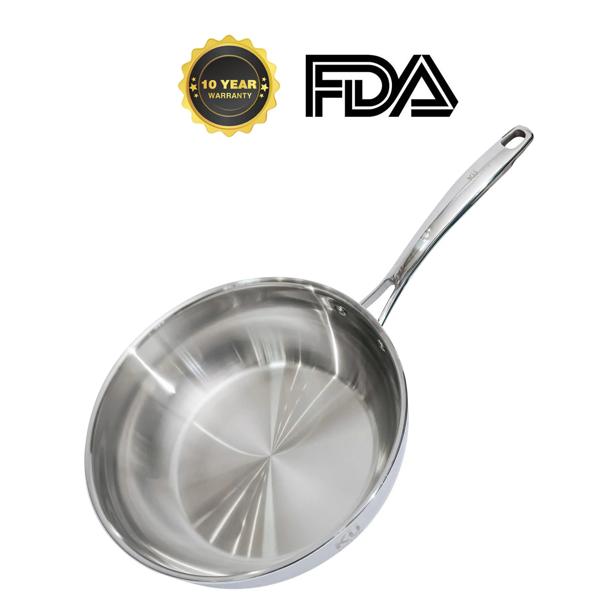 Chảo inox 5 lớp liền khối KU W28625