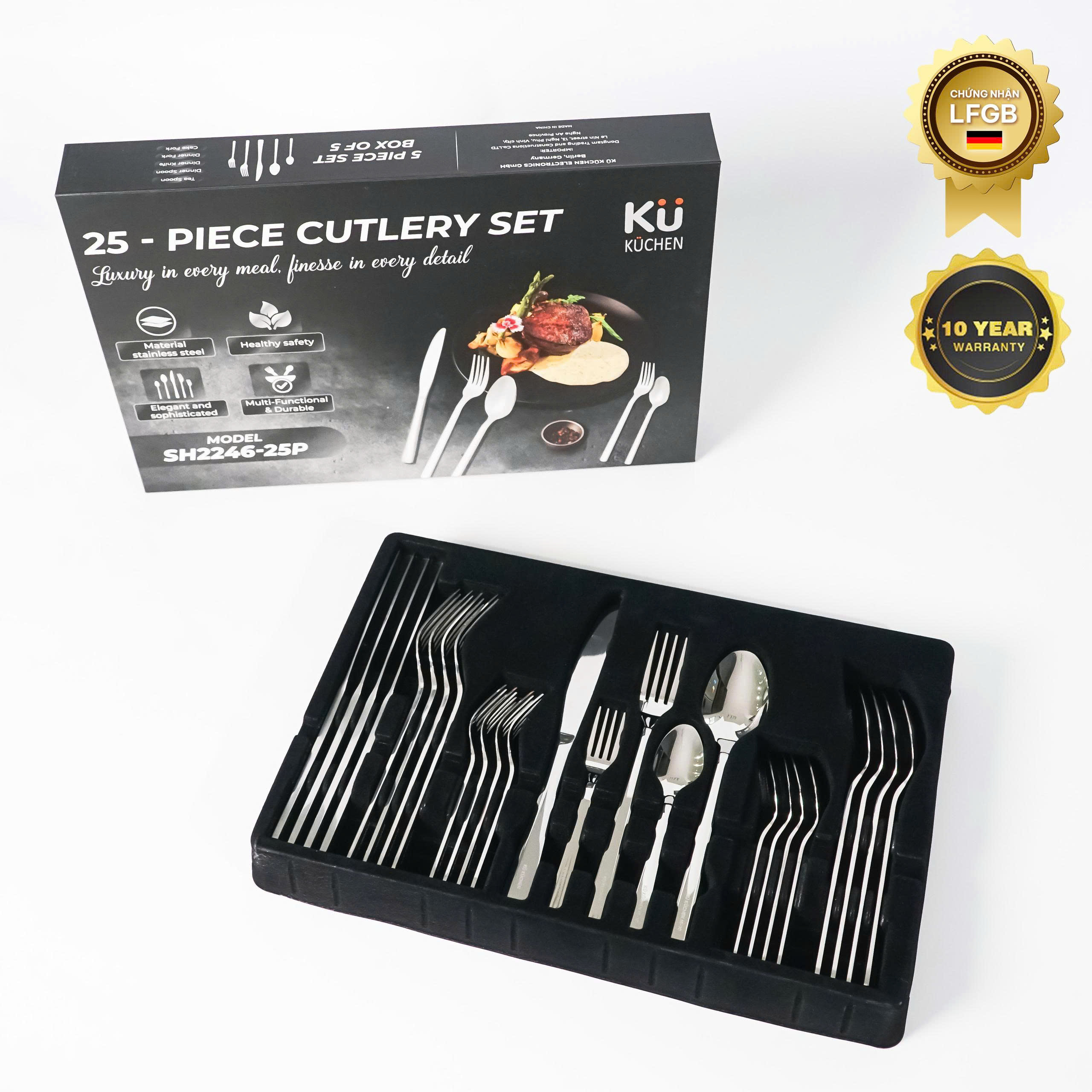 Bộ thìa dĩa bàn ăn Cutlery Set KU SH2246